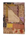 Taj Hotel Natural Group Kantha Silk Throw In White