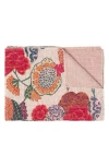 Taj Hotel Vintage Cotton Kantha Throw Blanket In Multi