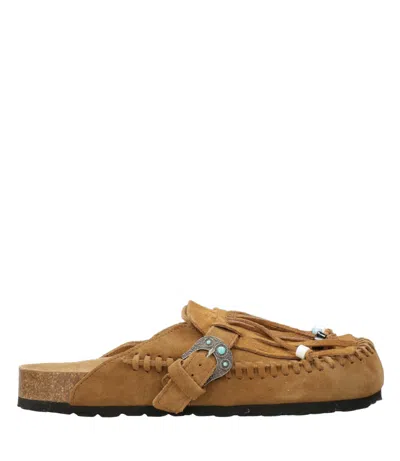 Taji Sandals Chestnut In Nude