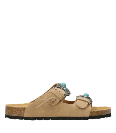 Taji Sandals Stone In Nude