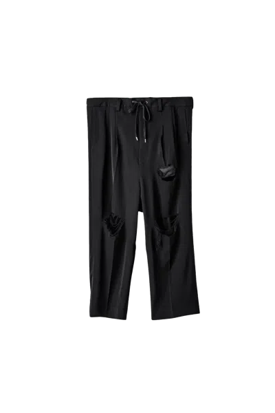 TAKAHIROMIYASHITA THE SOLOIST 2 TUCK FRONT PANT (CLASH) BLACK