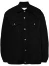 Takahiromiyashita The Soloist Black Back Gusset Denim Jacket In Black