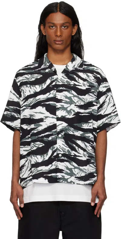 Takahiromiyashita The Soloist Black & White Tiger Camouflage T-shirt