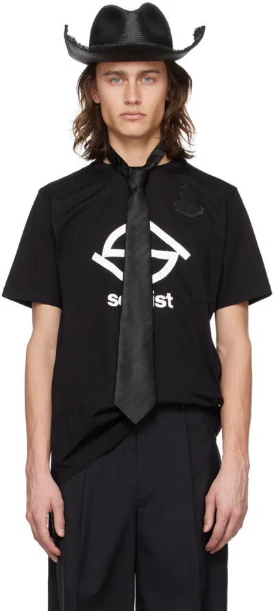Takahiromiyashita The Soloist Black Bone Emblem T-shirt