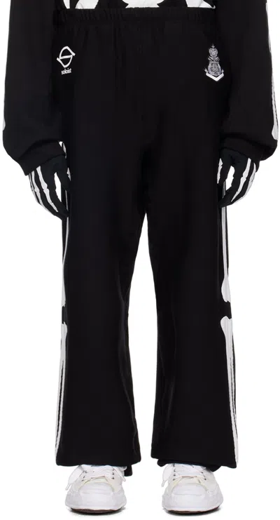 Takahiromiyashita The Soloist Black Bone Type02 Sweatpants In Black X White