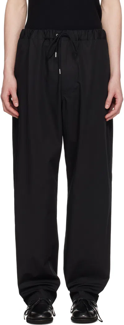 Takahiromiyashita The Soloist Black Easy Trousers