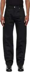 Takahiromiyashita The Soloist Black Loose Fit Jeans In Black
