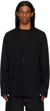 Takahiromiyashita The Soloist Black Pajama Blazer In Black