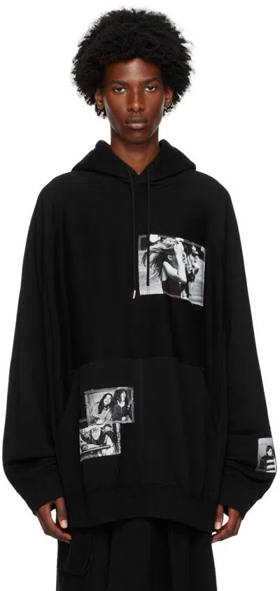 Takahiromiyashita The Soloist Black Photo Patch Hoodie