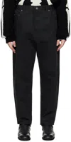 Takahiromiyashita The Soloist Black Super Loose Fit Jeans In Black
