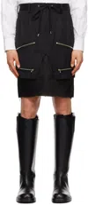Takahiromiyashita The Soloist Black Zip Shorts In Black