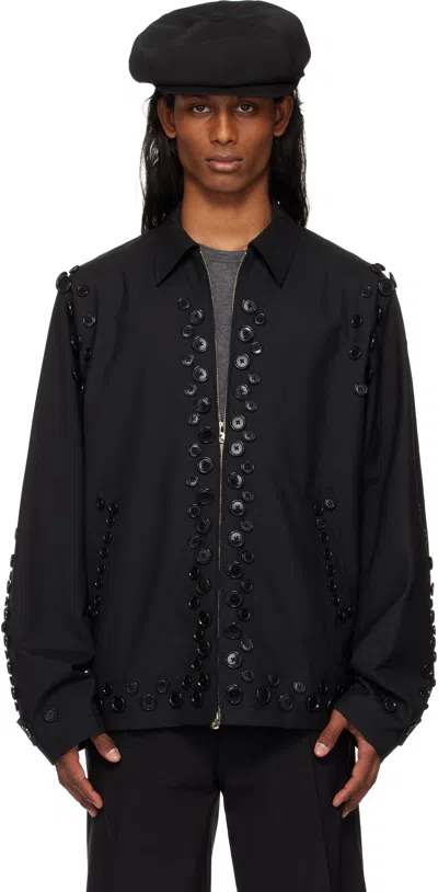 Takahiromiyashita The Soloist Black Zip Up Brit Jacket