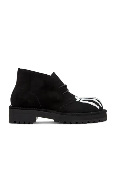 Takahiromiyashita The Soloist Bone Chukka Boots In Black & White