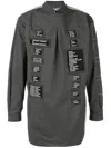 Takahiromiyashita The Soloist Deconstructed Patch Logo Shirt