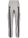 Takahiromiyashita The Soloist Front Zip-detail Track Pants In Grey