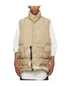 Takahiromiyashita The Soloist High-neck Padded Gilet In Nude