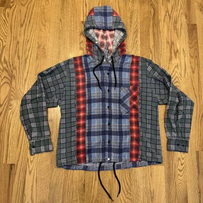 Pre-owned Takahiromiyashita The Soloist Hooded Button Up Shirt Jacket In Blue