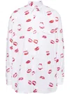 Takahiromiyashita The Soloist Lips Print Button-down Shirt In White