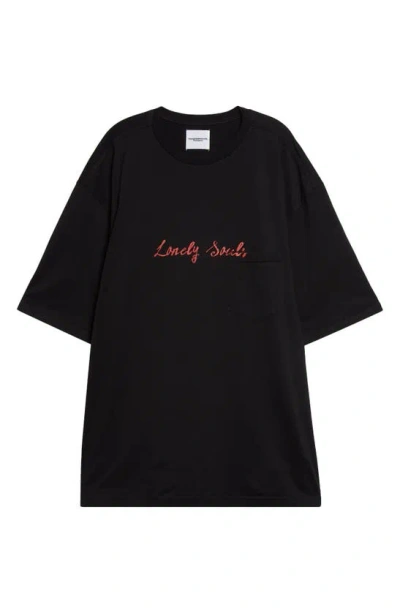 TAKAHIROMIYASHITA THE SOLOIST TAKAHIROMIYASHITA THESOLOIST. LONELY SOULS OVERSIZE GRAPHIC T-SHIRT