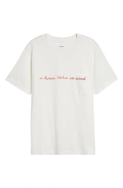 Takahiromiyashita The Soloist Martini Pocket Graphic T-shirt In White
