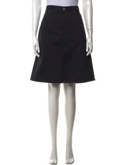 Pre-owned Takahiromiyashita The Soloist Pleated Accents Knee-length Skirt In Black