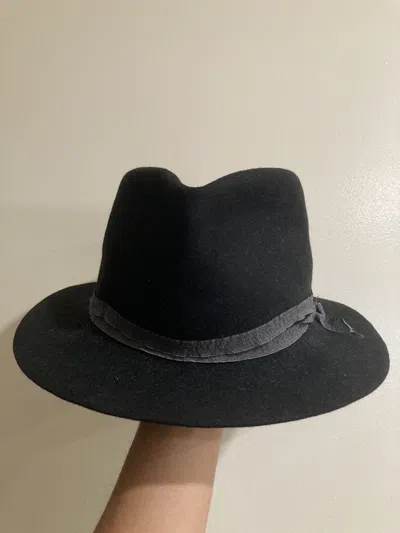 Pre-owned Takahiromiyashita The Soloist Rabbit Fur Hat In Black