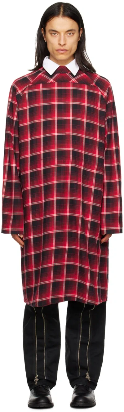 Takahiromiyashita The Soloist Red Check Shirt