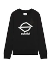 Takahiromiyashita The Soloist Black Bone Emblem Sweatshirt In Black