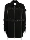 Takahiromiyashita The Soloist Safety-pin Detail Jacket In Black