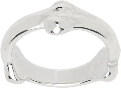 Takahiromiyashita The Soloist Silver Bone Shaped Band Ring