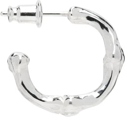 Takahiromiyashita The Soloist Silver Bone Shaped M Single Earring