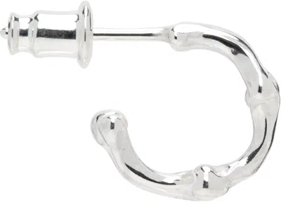 Takahiromiyashita The Soloist Silver Bone Shaped S Single Earring