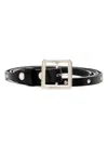 Takahiromiyashita The Soloist Studded Leather Belt In Black