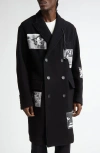 Takahiromiyashita The Soloist Takahiromiyashita Thesoloist. Double Breasted Wool Chesterfield Coat In Black