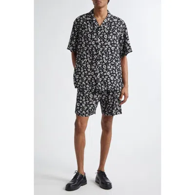 Takahiromiyashita The Soloist Takahiromiyashita Thesoloist. Leopard Print Shorts