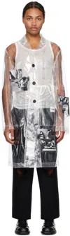 Takahiromiyashita The Soloist Transparent Chesterfield Rain Coat In Clear