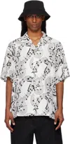 Takahiromiyashita The Soloist Takahiromiyashita Thesoloist. Music Note Print Camp Shirt In Multi