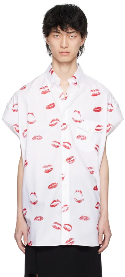 Takahiromiyashita The Soloist White Lip Shirt