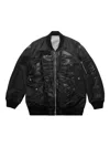 Takahiromiyashita The Soloist Takahiromiyashita Thesoloist Flight Jacket Black X Black Bone In Black