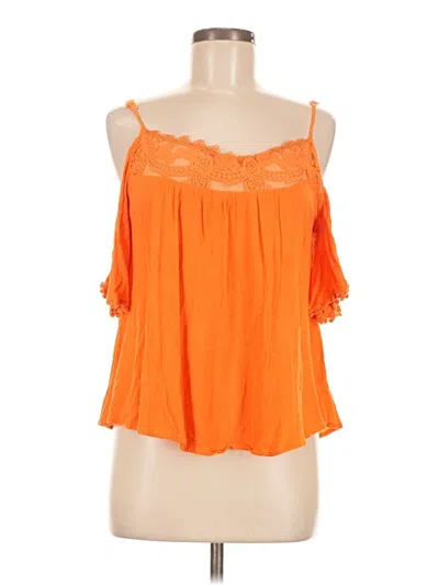 Pre-owned Takara Sleeveless Blouse In Orange
