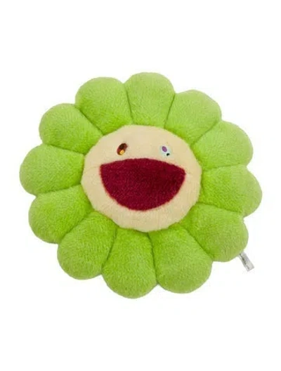 Pre-owned Takashi Murakami 30cm Flower Plush In Green