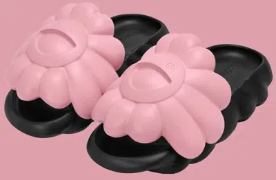 Pre-owned Takashi Murakami Blackpink X  Ohana Full-bloom Slide Sandals Women's Size 7.5 In Multicolor