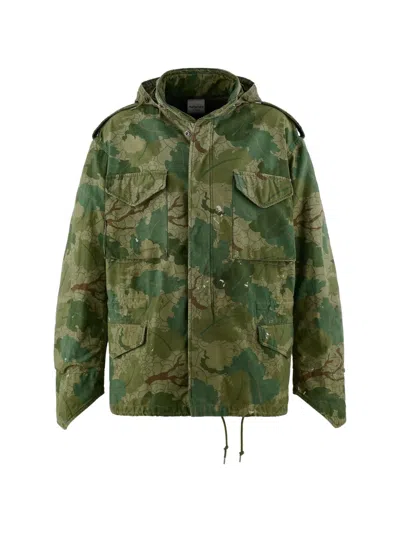 Takashi Murakami Camouflage-print Jacket In Green