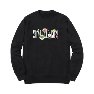 Pre-owned Takashi Murakami Eyes Crewneck Sweatshirt In Black