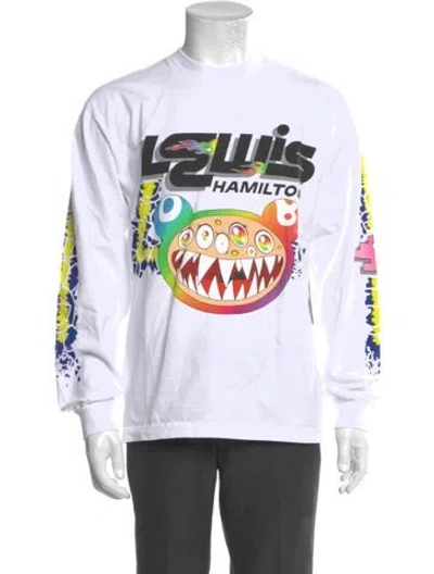 Pre-owned Takashi Murakami Graphic Print Crew Neck Sweatshirt W/ Tags In White