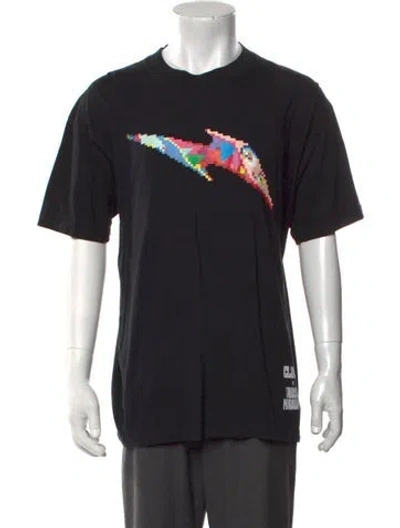 Pre-owned Takashi Murakami Graphic Print Crew Neck T-shirt In Black