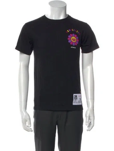 Pre-owned Takashi Murakami Graphic Print Crew Neck T-shirt In Black