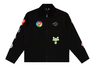 Pre-owned Takashi Murakami Men's  +44 Lewis Hamilton F1 Fast Trip Pit Jacket In Black