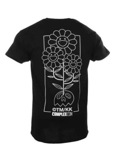 Pre-owned Takashi Murakami Men's  Complexcon Flower Cluster Tee Shirt In Black