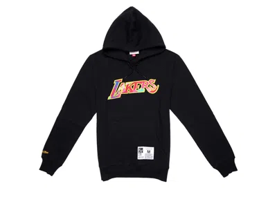 Pre-owned Takashi Murakami Men's  Complexcon X La Lakers M&n Mutated Flower Hoodie In Black